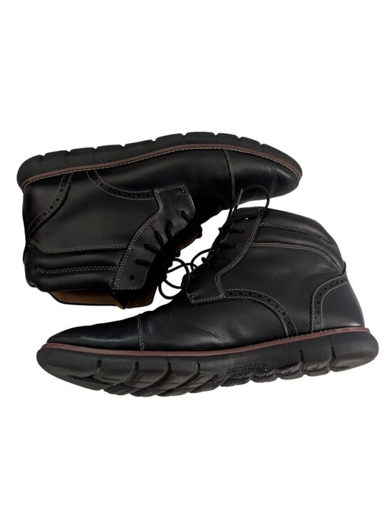 Johnston Murphy Mens 9.5 Black Leather Chukka Boots Cap Toe 20-4921 Memory Foam main image 10